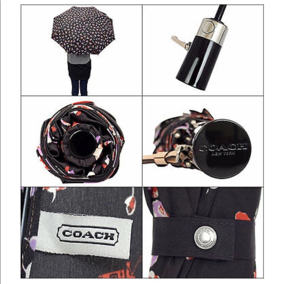 NWT 100% Authentic Coach FLORAL Print Umbrella - Picture 3 of 10